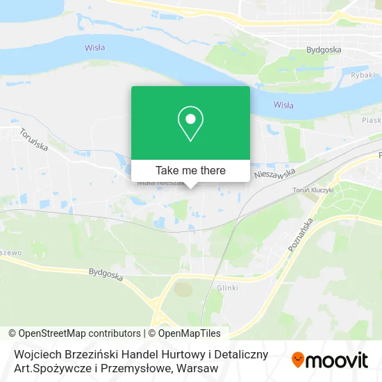 Карта Wojciech Brzeziński Handel Hurtowy i Detaliczny Art.Spożywcze i Przemysłowe