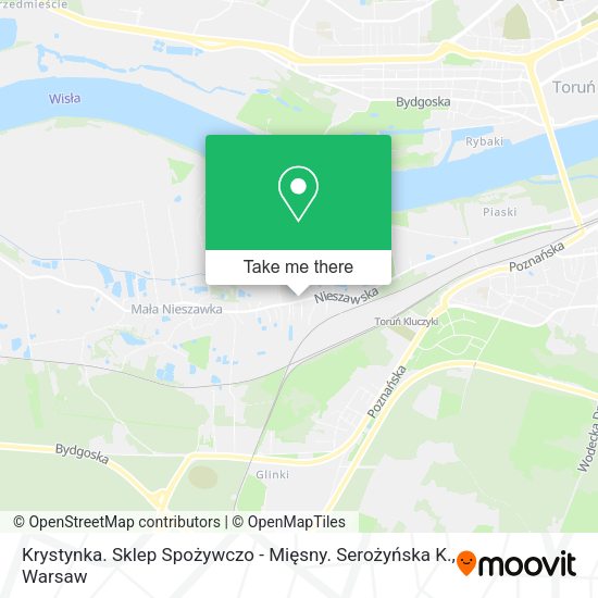 Krystynka. Sklep Spożywczo - Mięsny. Serożyńska K. map