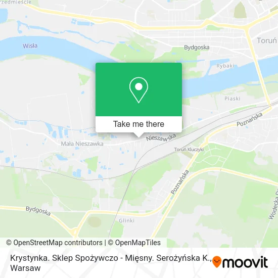 Карта Krystynka. Sklep Spożywczo - Mięsny. Serożyńska K.