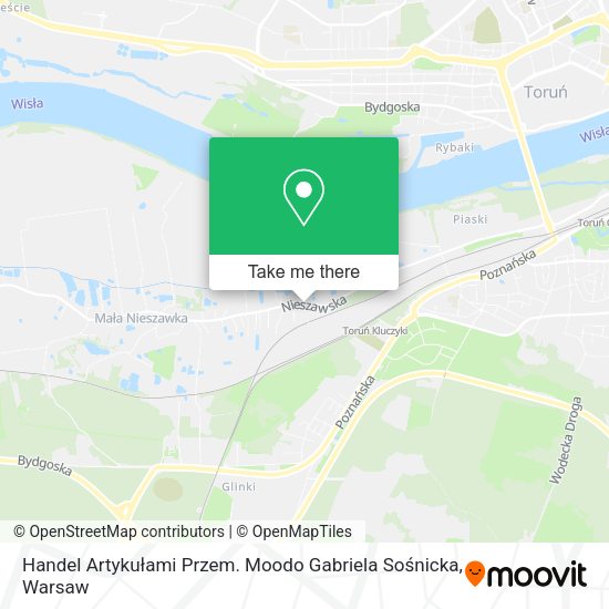 Handel Artykułami Przem. Moodo Gabriela Sośnicka map