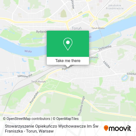 Stowarzyszenie Opiekuńczo Wychowawcze Im Św Franiszka - Torun map