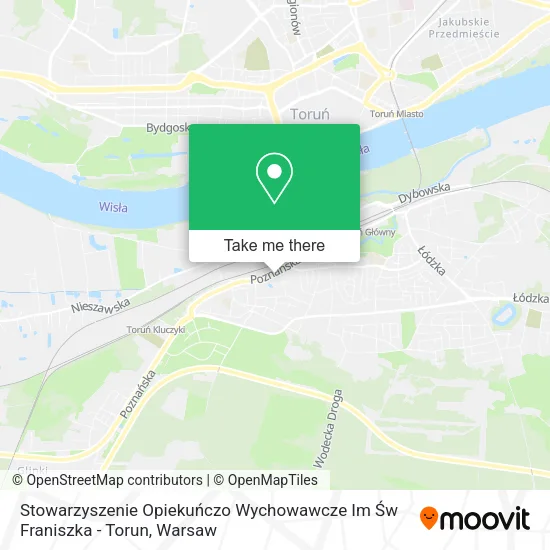 Карта Stowarzyszenie Opiekuńczo Wychowawcze Im Św Franiszka - Torun