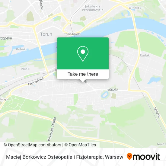 Карта Maciej Borkowicz Osteopatia i Fizjoterapia