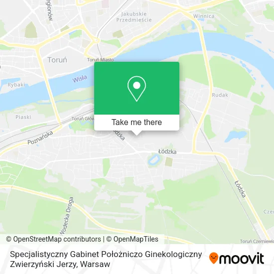 Карта Specjalistyczny Gabinet Położniczo Ginekologiczny Zwierzyński Jerzy