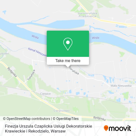 Finezja Urszula Czaplicka Uslugi Dekoratorskie Krawieckie i Rekodzielo map