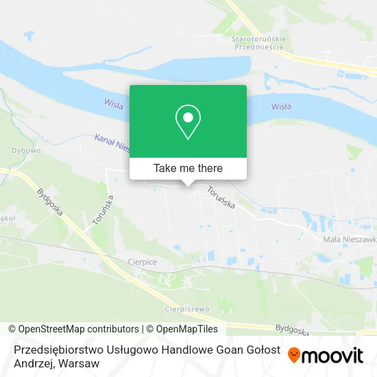 Przedsiębiorstwo Usługowo Handlowe Goan Gołost Andrzej map