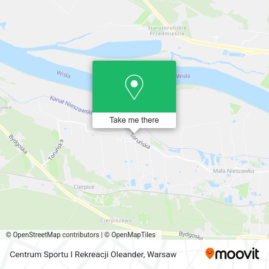 Centrum Sportu I Rekreacji Oleander map