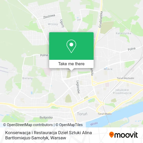 Konserwacja i Restauracja Dzieł Sztuki Alina Bartłomiejus-Samołyk map
