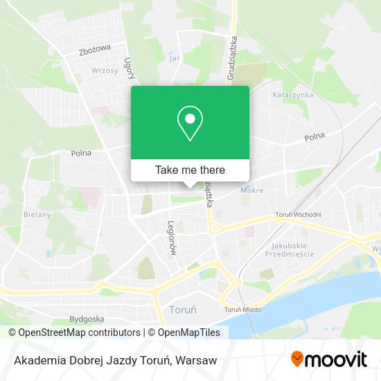 Akademia Dobrej Jazdy Toruń map