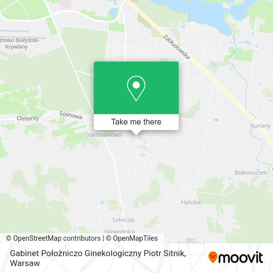 Gabinet Położniczo Ginekologiczny Piotr Sitnik map