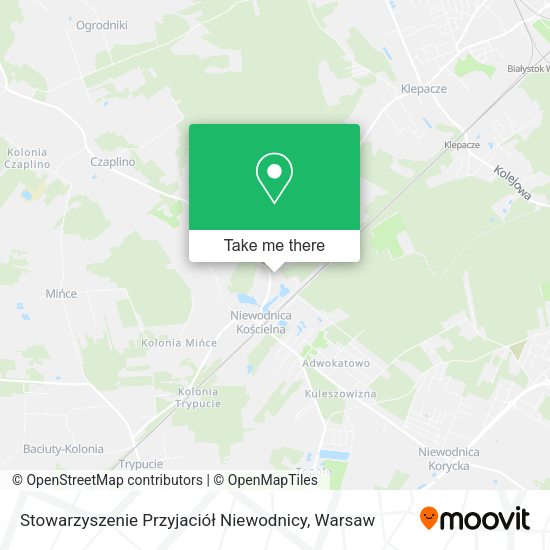 Карта Stowarzyszenie Przyjaciół Niewodnicy