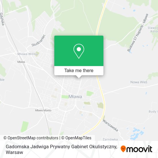 Gadomska Jadwiga Prywatny Gabinet Okulistyczny map