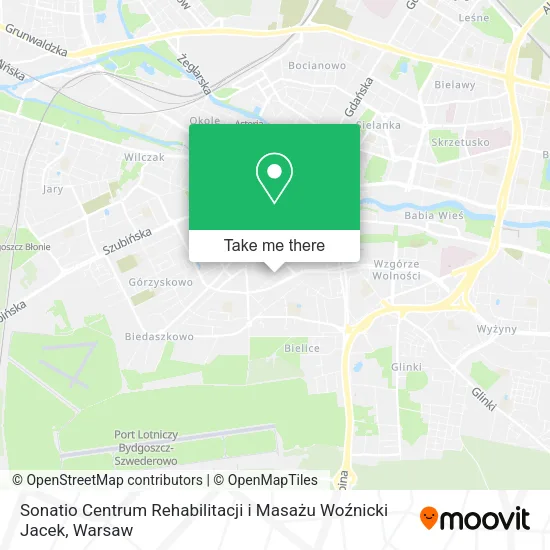 Sonatio Centrum Rehabilitacji i Masażu Woźnicki Jacek map
