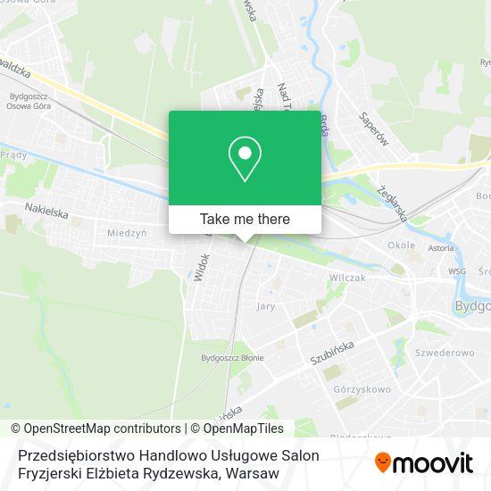 Карта Przedsiębiorstwo Handlowo Usługowe Salon Fryzjerski Elżbieta Rydzewska