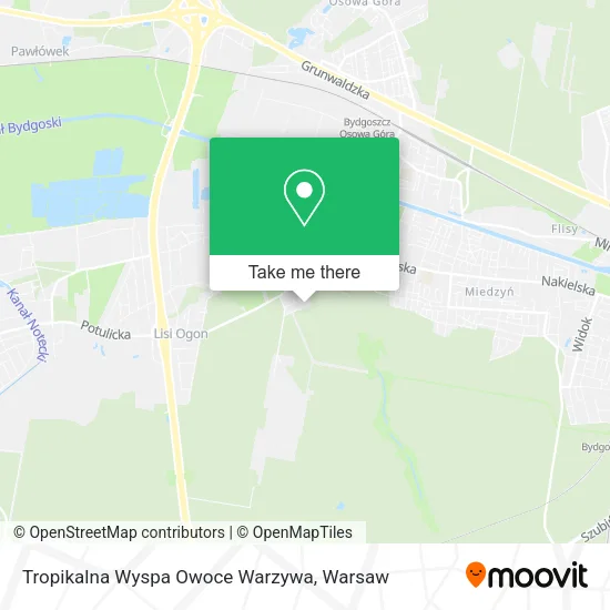 Tropikalna Wyspa Owoce Warzywa map