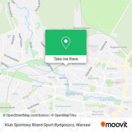 Карта Klub Sportowy Bilard-Sport-Bydgoszcz