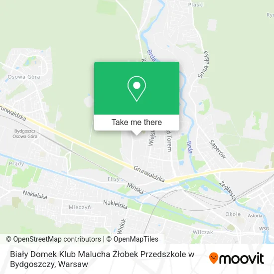 Biały Domek Klub Malucha Żłobek Przedszkole w Bydgoszczy map
