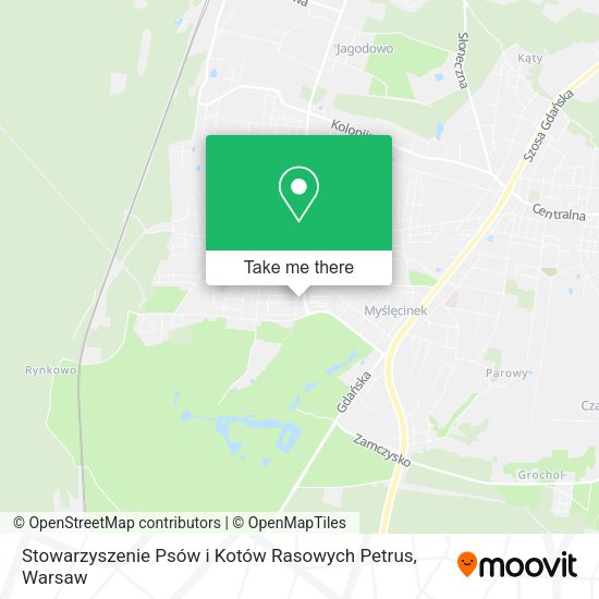 Stowarzyszenie Psów i Kotów Rasowych Petrus map