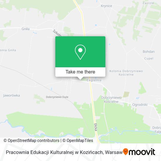 Pracownia Edukacji Kulturalnej w Kozińcach map