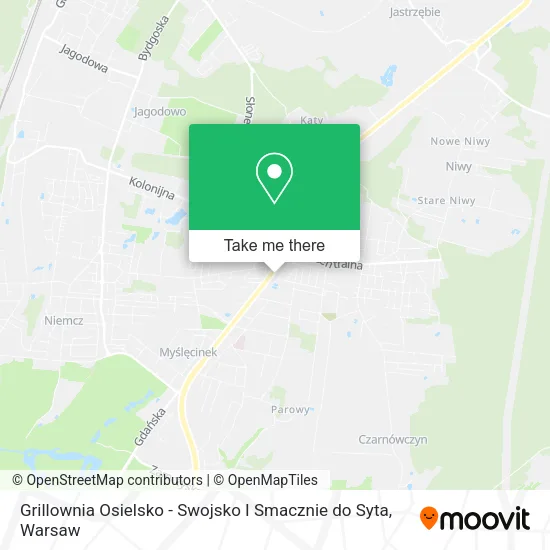 Карта Grillownia Osielsko - Swojsko I Smacznie do Syta