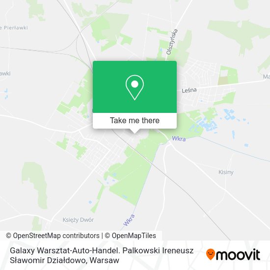 Galaxy Warsztat-Auto-Handel. Palkowski Ireneusz Sławomir Działdowo map