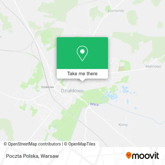 Карта Poczta Polska