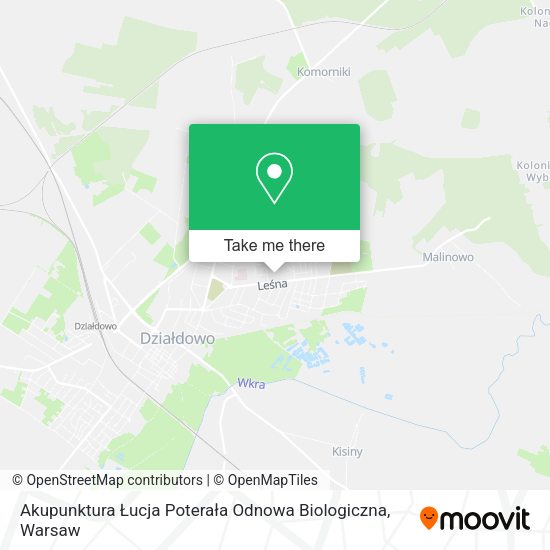 Akupunktura Łucja Poterała Odnowa Biologiczna map