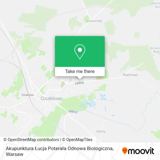 Карта Akupunktura Łucja Poterała Odnowa Biologiczna