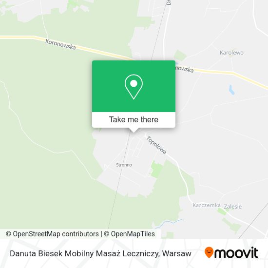 Danuta Biesek Mobilny Masaż Leczniczy map