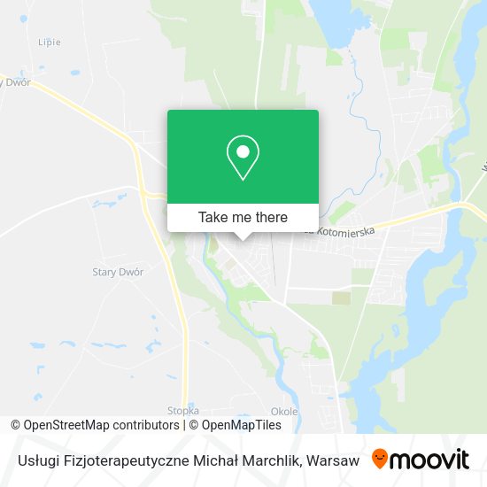 Usługi Fizjoterapeutyczne Michał Marchlik map