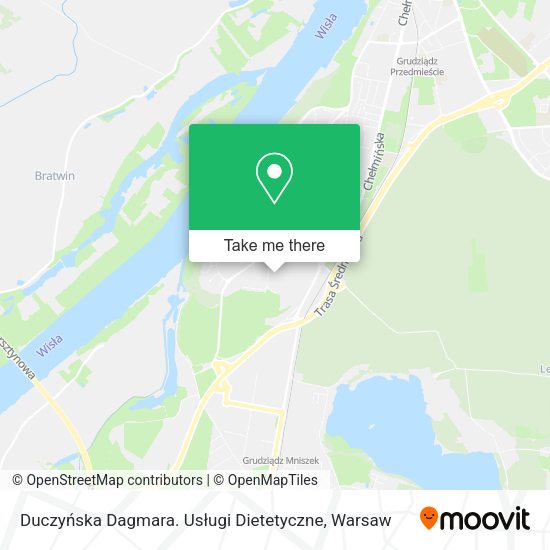 Duczyńska Dagmara. Usługi Dietetyczne map