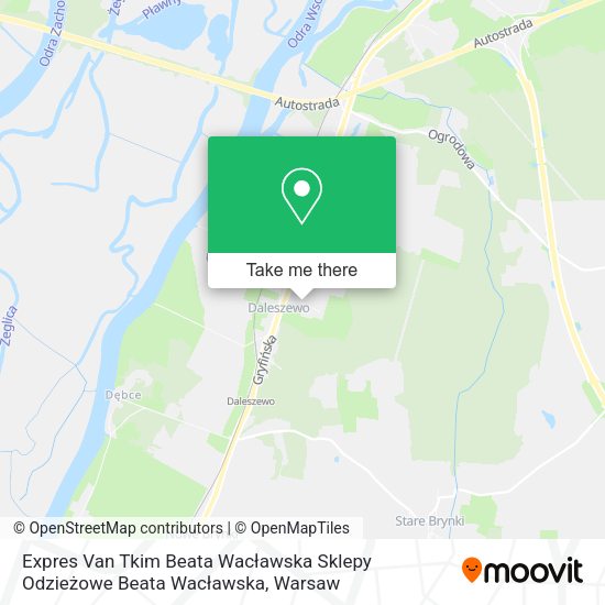 Expres Van Tkim Beata Wacławska Sklepy Odzieżowe Beata Wacławska map