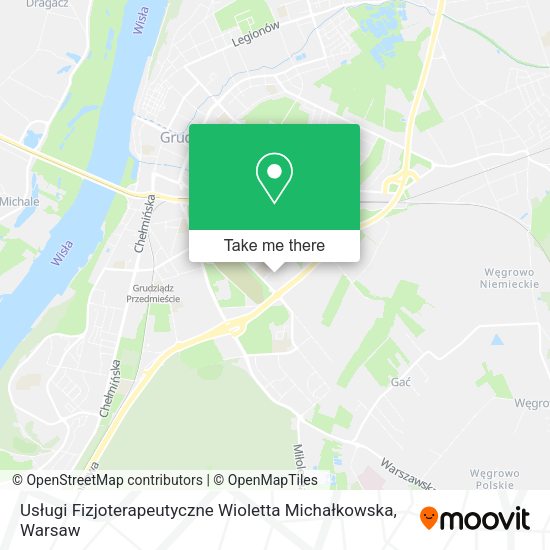 Usługi Fizjoterapeutyczne Wioletta Michałkowska map