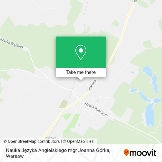 Nauka Języka Angielskiego mgr Joanna Górka map