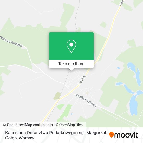 Kancelaria Doradztwa Podatkowego mgr Małgorzata Gołąb map