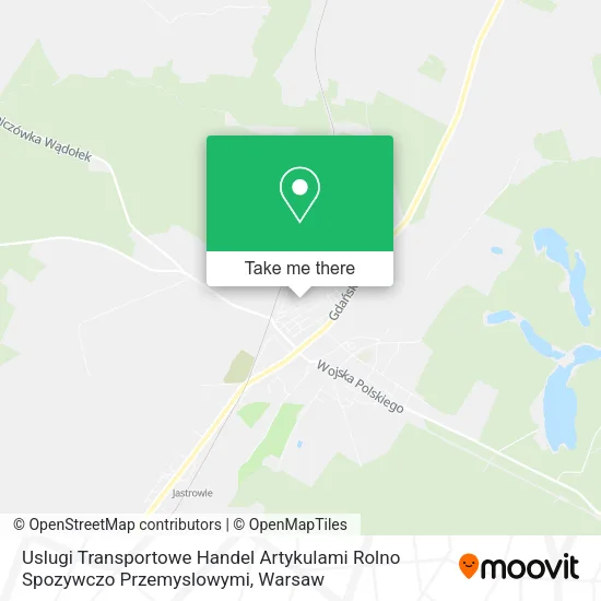 Карта Uslugi Transportowe Handel Artykulami Rolno Spozywczo Przemyslowymi