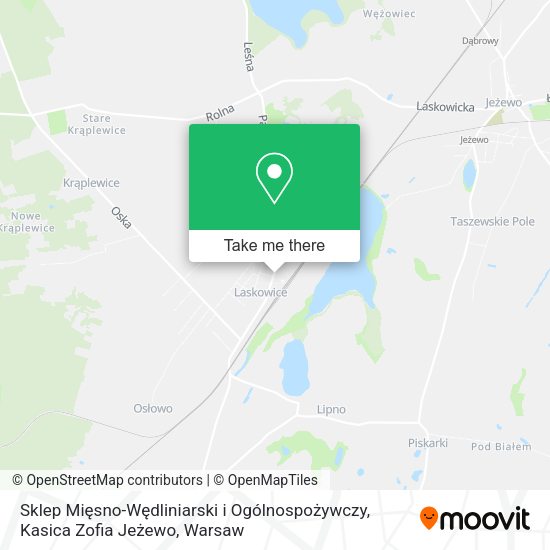 Sklep Mięsno-Wędliniarski i Ogólnospożywczy, Kasica Zofia Jeżewo map