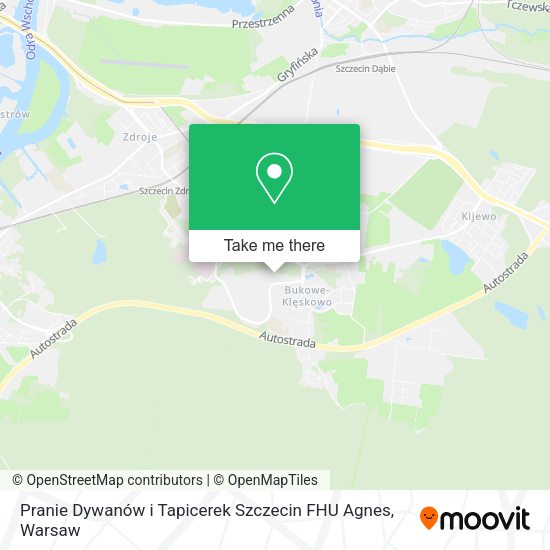 Pranie Dywanów i Tapicerek Szczecin FHU Agnes map