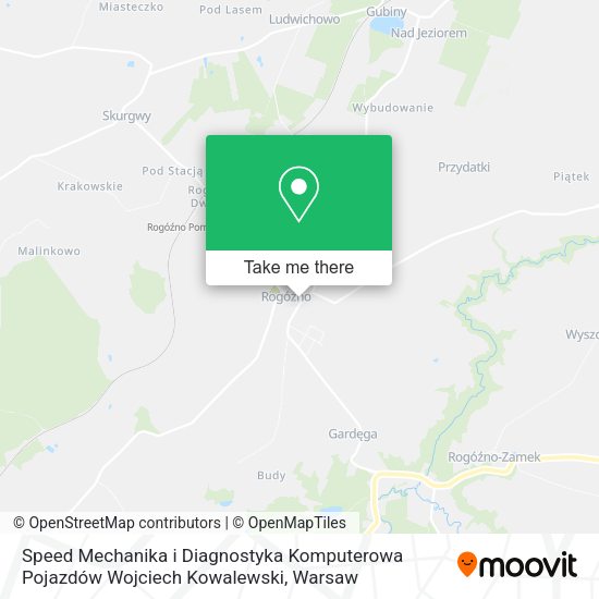 Speed Mechanika i Diagnostyka Komputerowa Pojazdów Wojciech Kowalewski map