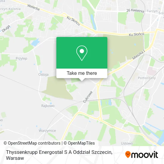 Карта Thyssenkrupp Energostal S A Oddział Szczecin