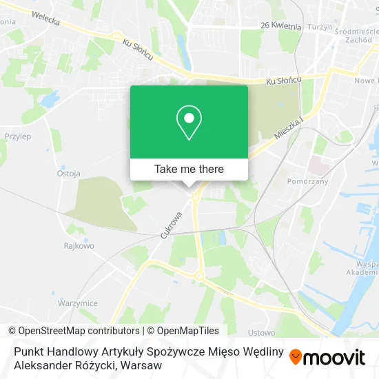 Punkt Handlowy Artykuły Spożywcze Mięso Wędliny Aleksander Różycki map