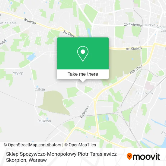 Sklep Spożywczo-Monopolowy Piotr Tarasiewicz Skorpion map