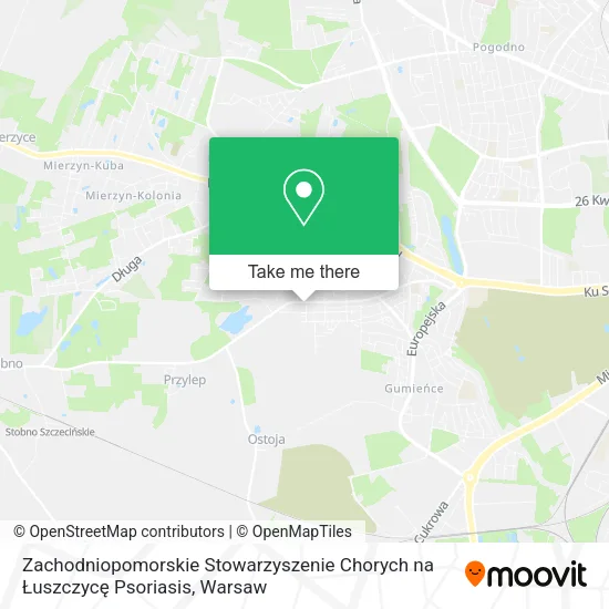 Zachodniopomorskie Stowarzyszenie Chorych na Łuszczycę Psoriasis map