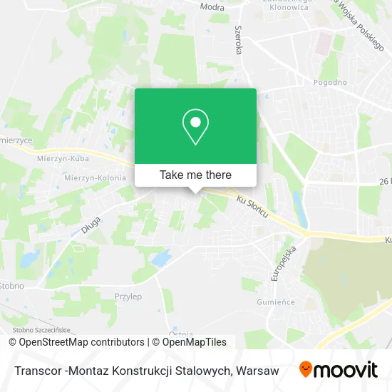 Transcor -Montaz Konstrukcji Stalowych map