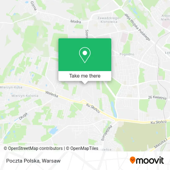 Poczta Polska map