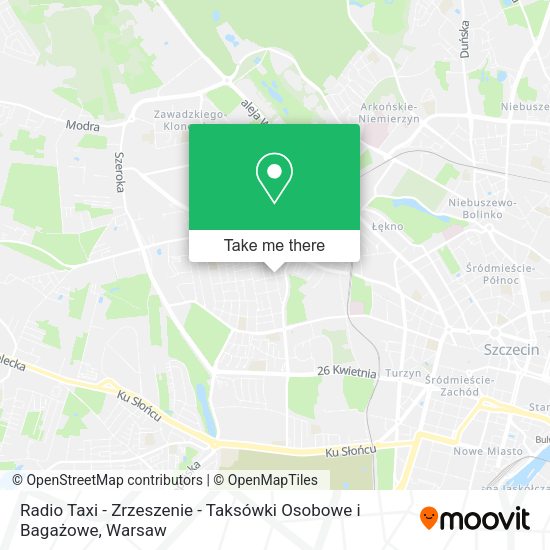 Radio Taxi - Zrzeszenie - Taksówki Osobowe i Bagażowe map