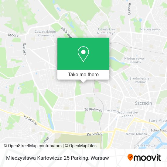 Mieczysława Karłowicza 25 Parking map