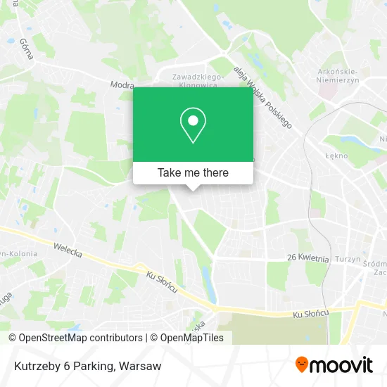 Kutrzeby 6 Parking map