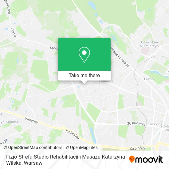 Fizjo-Strefa Studio Rehabilitacji i Masażu Katarzyna Wilska map