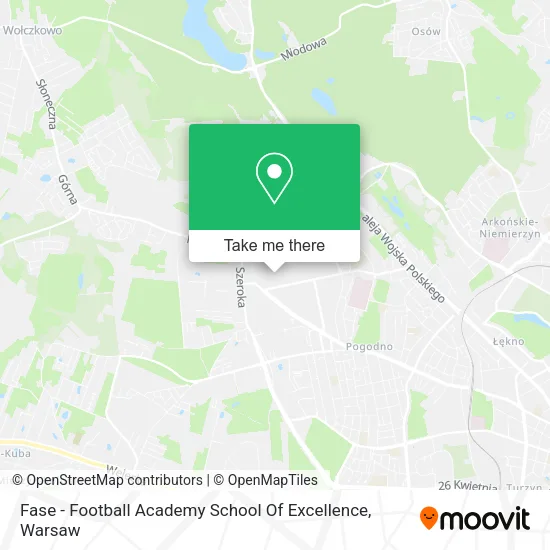 Fase - Football Academy School Of Excellence map